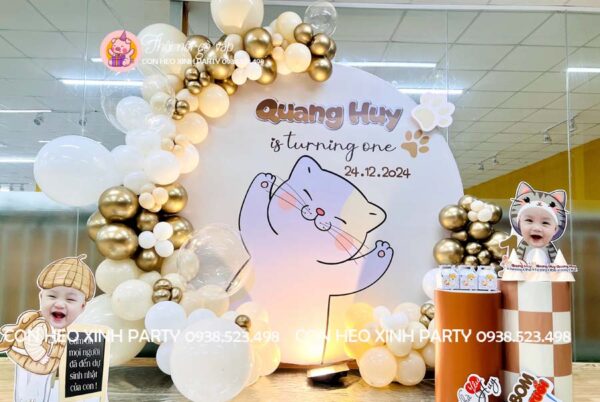 Mẫu trang trí đầy tháng bé trai - Hình ảnh 3